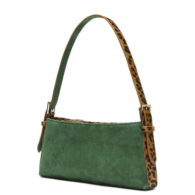 Vintage Color Flower Baguette Underarm Small Square Bag Women