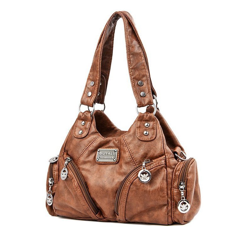 Vintage Soft Leather New Diagonal Single Shoulder Bag For Women