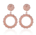 Big Vintage Earrings for Women Gold Silver Black Geometric Statement Earring Metal Earing Hanging Fashion Jewelry