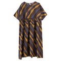 Vintage Large Loose Short-sleeved Printed Swing Dress For Women
