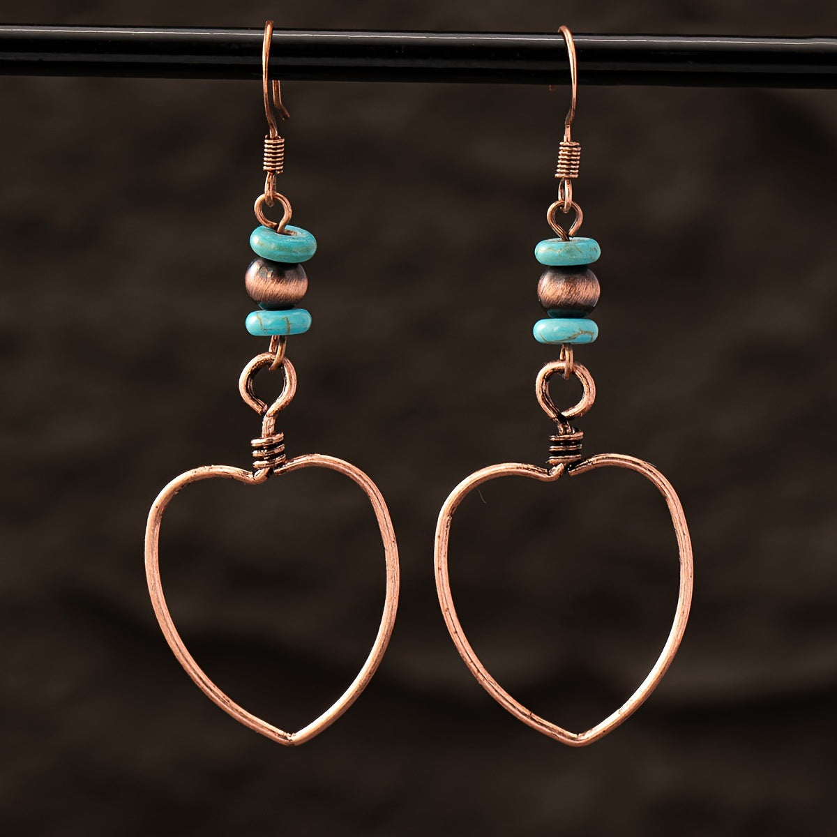 Vintage Turquoise Decorative Earrings For Women