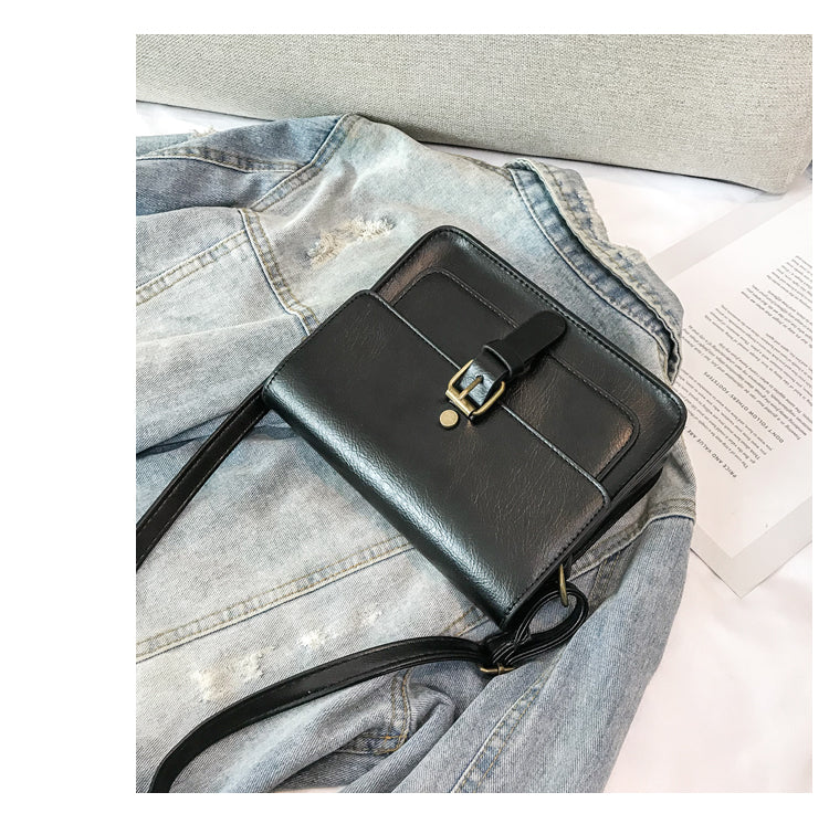 Vintage Women Flap Fashion Casual Leather Shoulder Bag