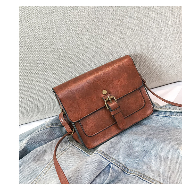 Vintage Women Flap Fashion Casual Leather Shoulder Bag