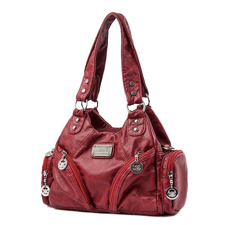 Vintage Soft Leather New Diagonal Single Shoulder Bag For Women