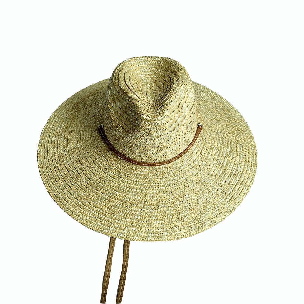 British Big Brim Jazz Straw Hat Women
