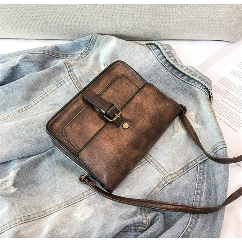 Vintage Women Flap Fashion Casual Leather Shoulder Bag