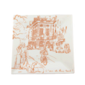 Charming Decorative Plate - Paris Scene - 8 Inch - Fine Porcelain