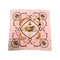 Hermès Women's Silk Scarf - Springs Design - Pink & Gold