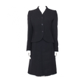 Women’s Elegant Black Suit Set - Tailored Blazer & Skirt - Sophisticated Fit