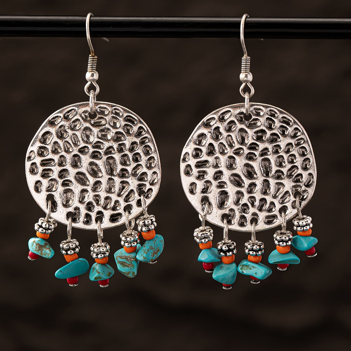 Vintage Turquoise Decorative Earrings For Women