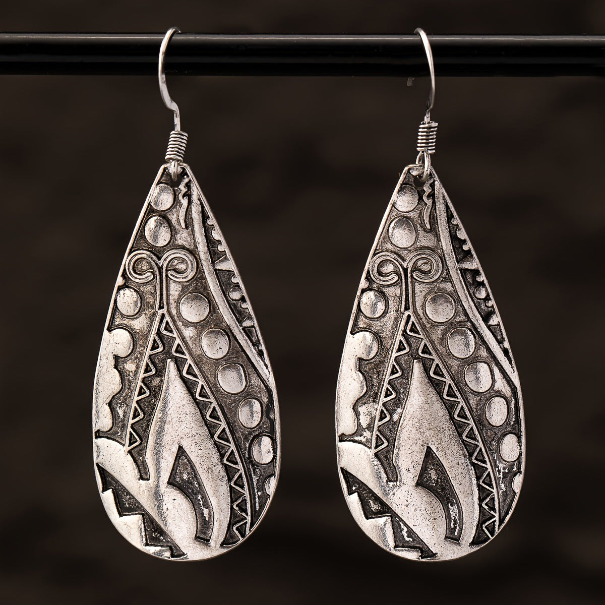 Vintage Turquoise Decorative Earrings For Women