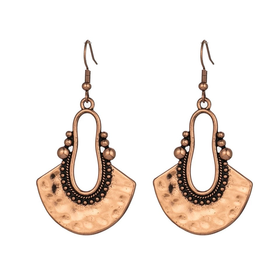Vintage Boho Ethnic Antique Colors Drop Earrings For Women Female